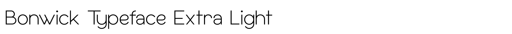 Bonwick Typeface Extra Light image
